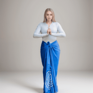 Blue printed sarong-women